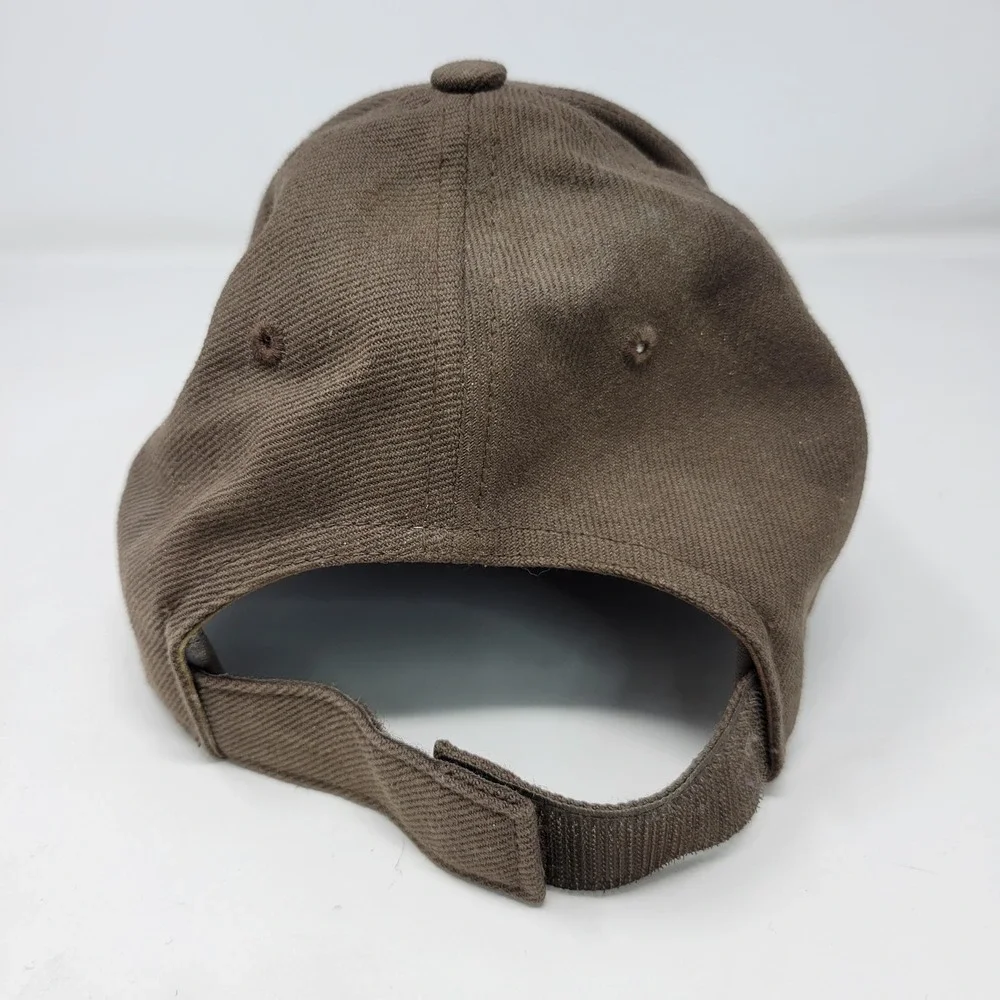 Nike Legacy91 Baseball Cap Brown Yellow Embroidered Swoosh Hook Loop Hat‎ OSFM